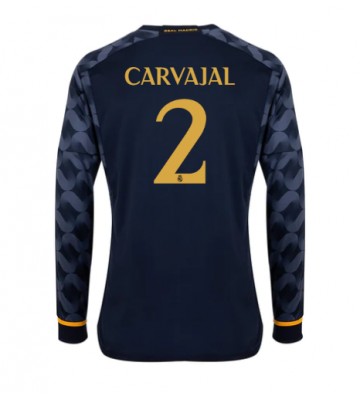 Real Madrid Daniel Carvajal #2 Vieraspaita 2023-24 Pitkät Hihat